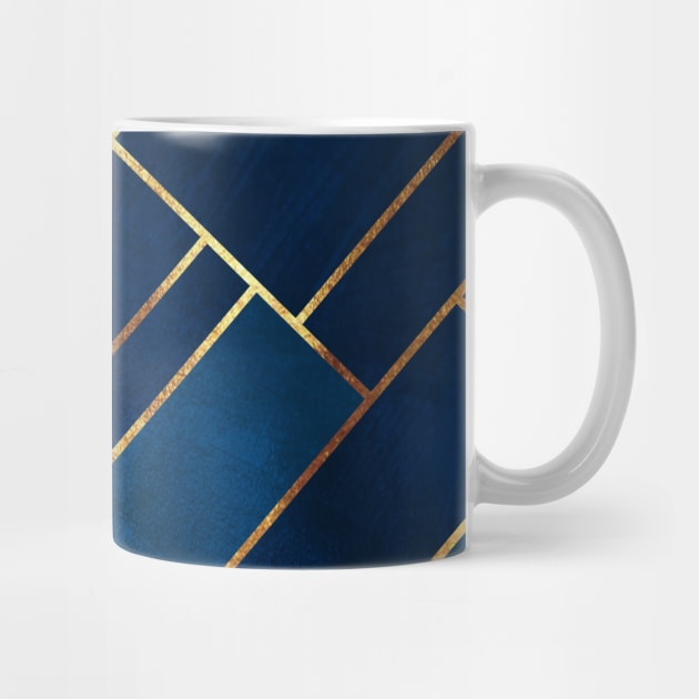 Navy Gold Geometric by themadesigns